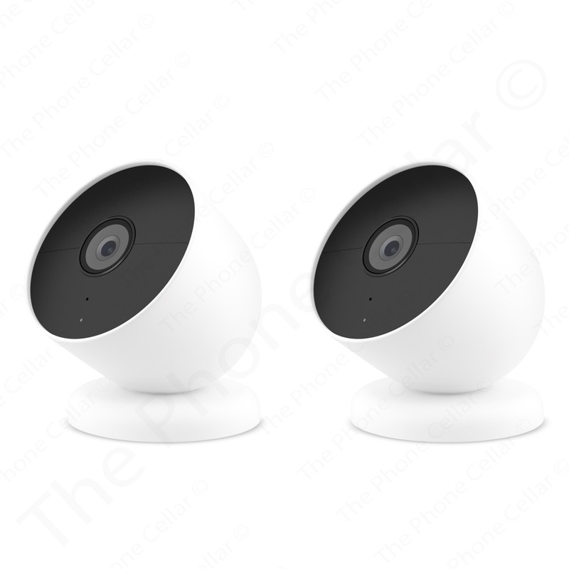 New Google Nest Cam Indoor/Outdoor Wire Free Security Camera Snow 2 Pack