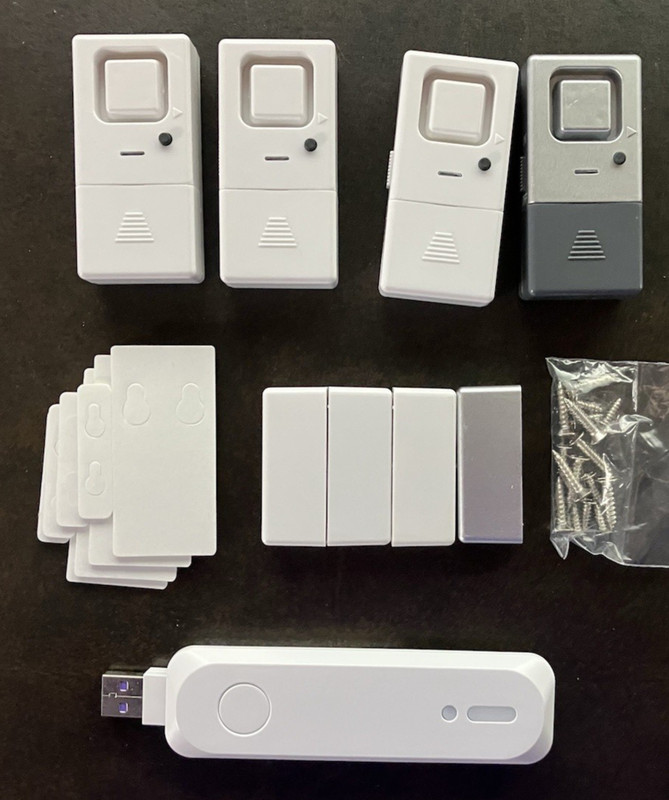 TOLVIVIOV Wireless Home Security Three Contact Door / Window Alarms #455