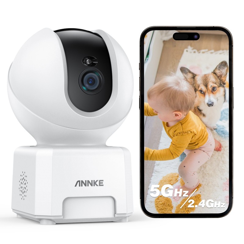 ANNKE Wireless 4MP 2.4/5GHz WiFi Pan Tilt Security Camera Two Way Audio