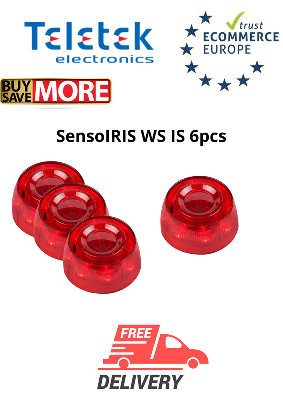 TELETEK Fire Alarm Solutions / Addressables / Sirens / SensoIRIS WS IS 6pcs