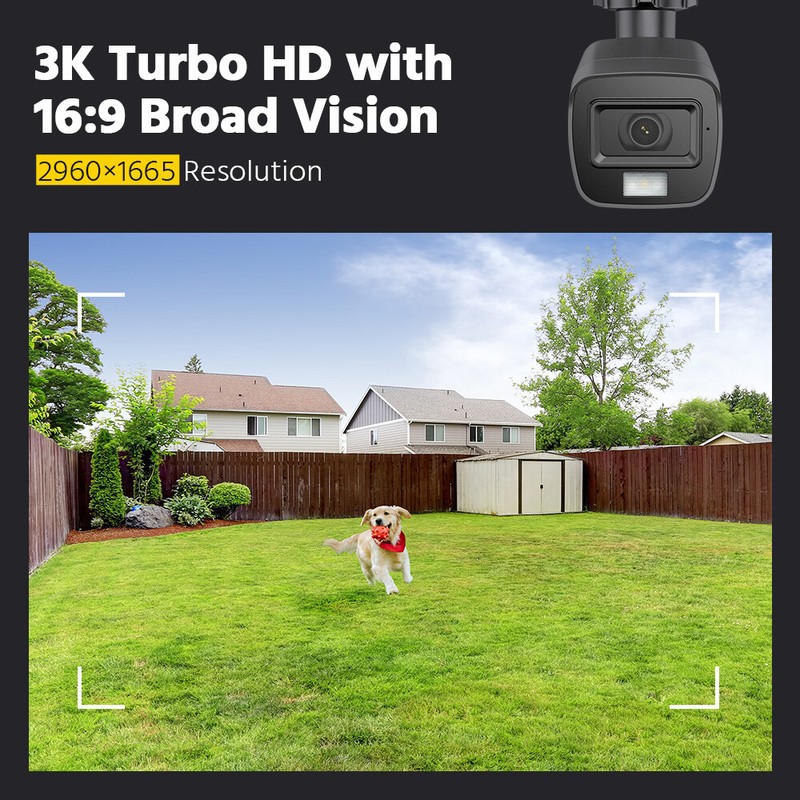 ANNKE 4K 8CH DVR Color Night 5MP Security Camera System Audio Recording AI gallery