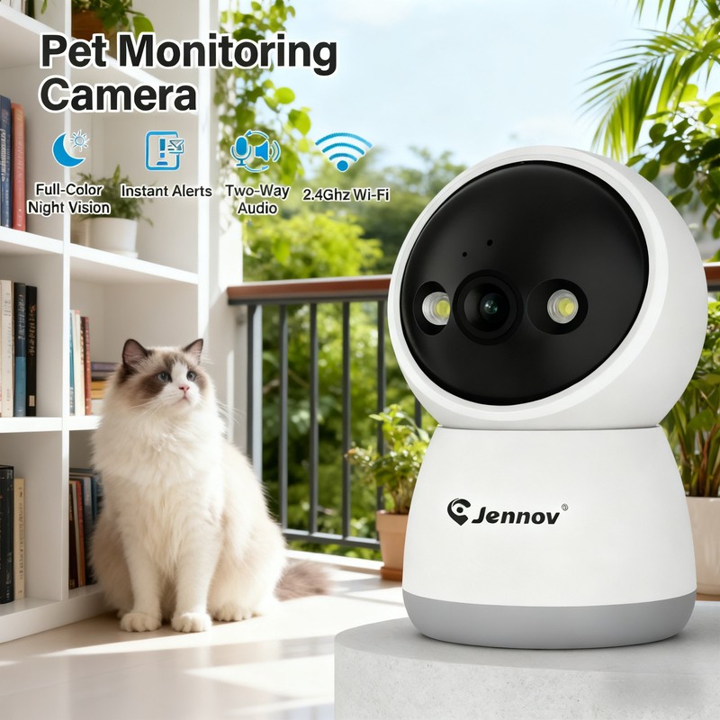 JENNOV WiFi Security PTZ Camera Home Surveillance IP CCTV Pet Dog Baby Camera gallery