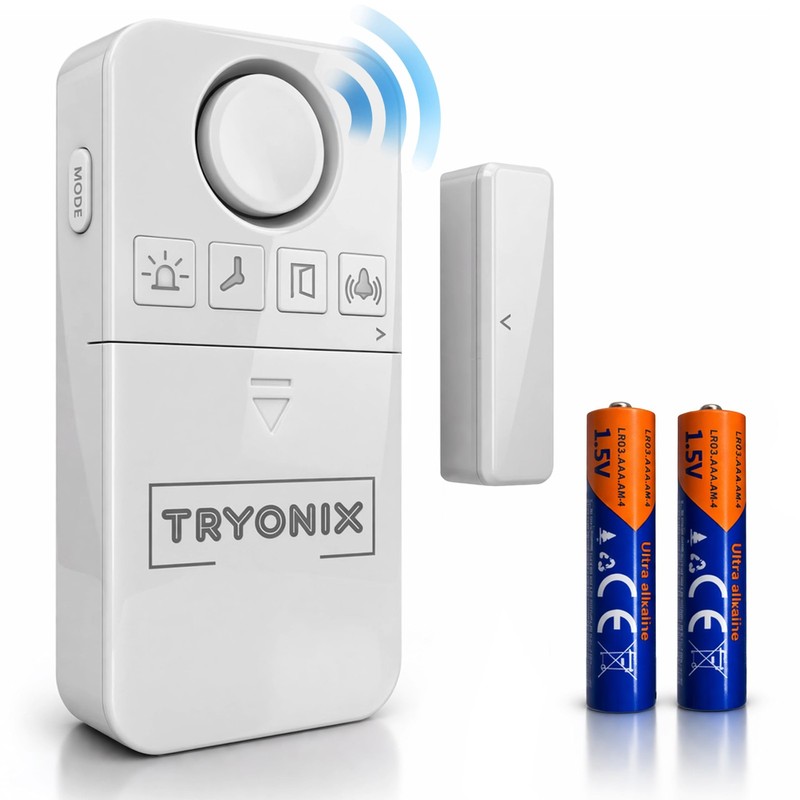 Door Alarms When Opened – 130 dB Loud Door & Window Alarm, 1.2” Wide Gap , In…