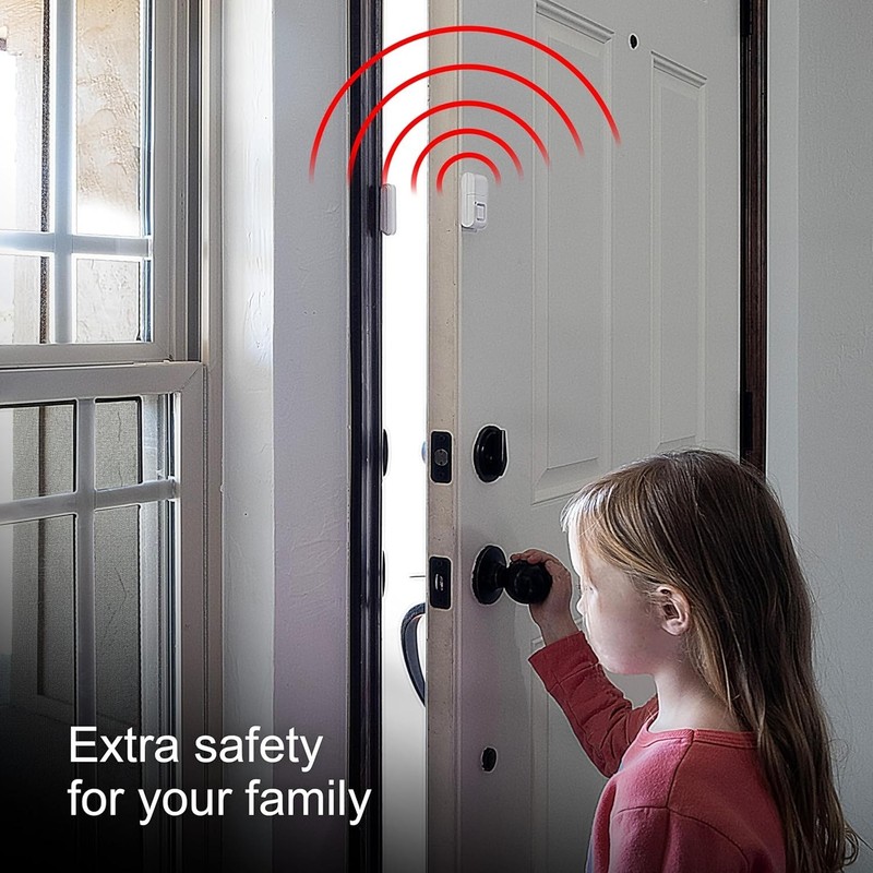 120dB Personal Security Window & Door Alarm Set - 4-Pack Wireless Protection gallery