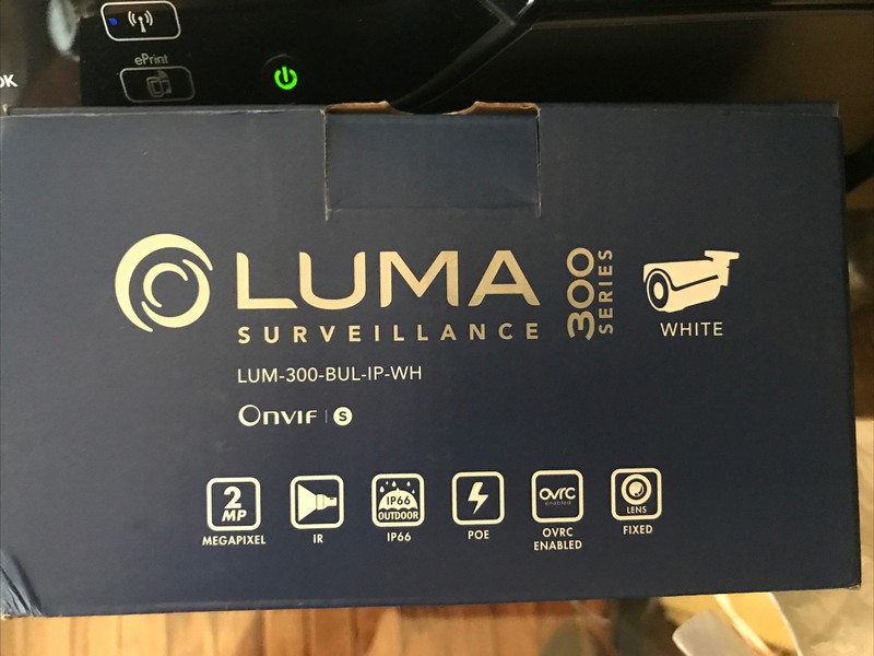 Luma Surveillance 300 series cube IP camera white LUM-300-BUL-IP-WH