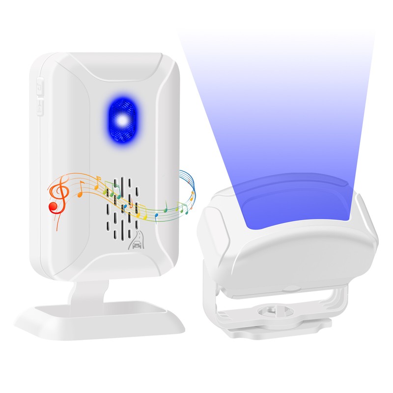 Wireless Driveway Alarm Waterproof Motion Infrared Sensor Home Security Doorbell