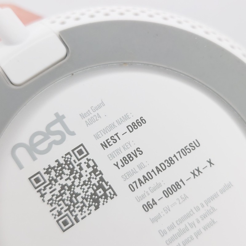 Google Nest Cam Indoor Security Camera A0005 1st Gen Wired + Mount + Keypad gallery