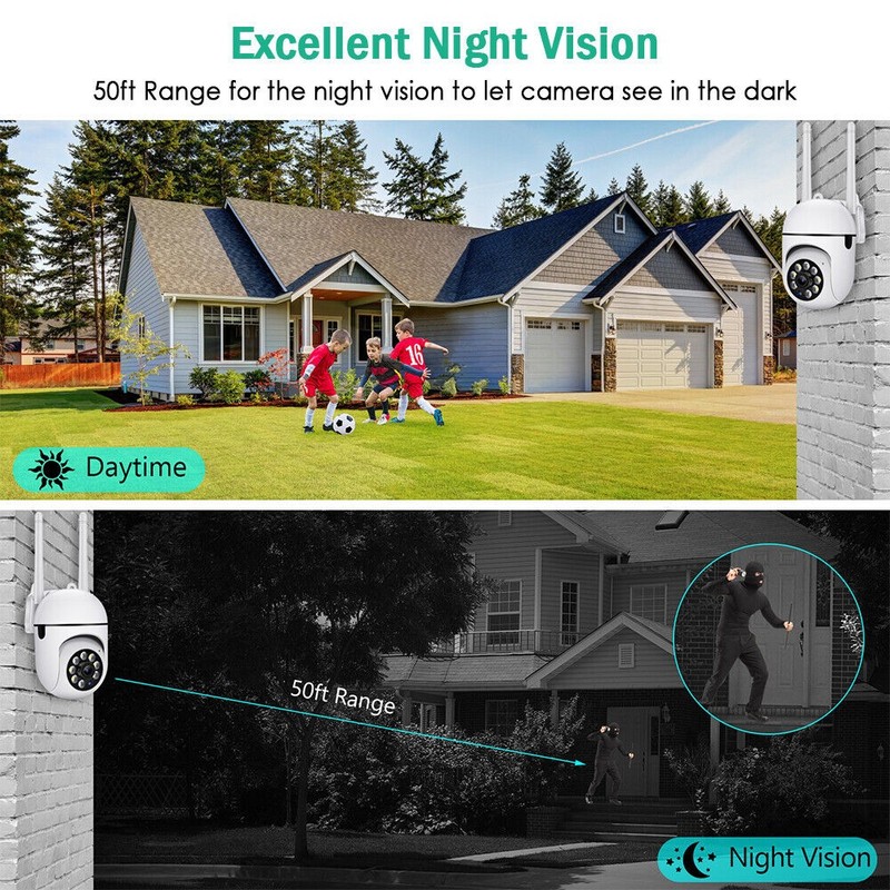 360° Panoramic 5G WiFi IR IP E27 Light Bulb Camera 1080P HD Night Smart Home Cam gallery
