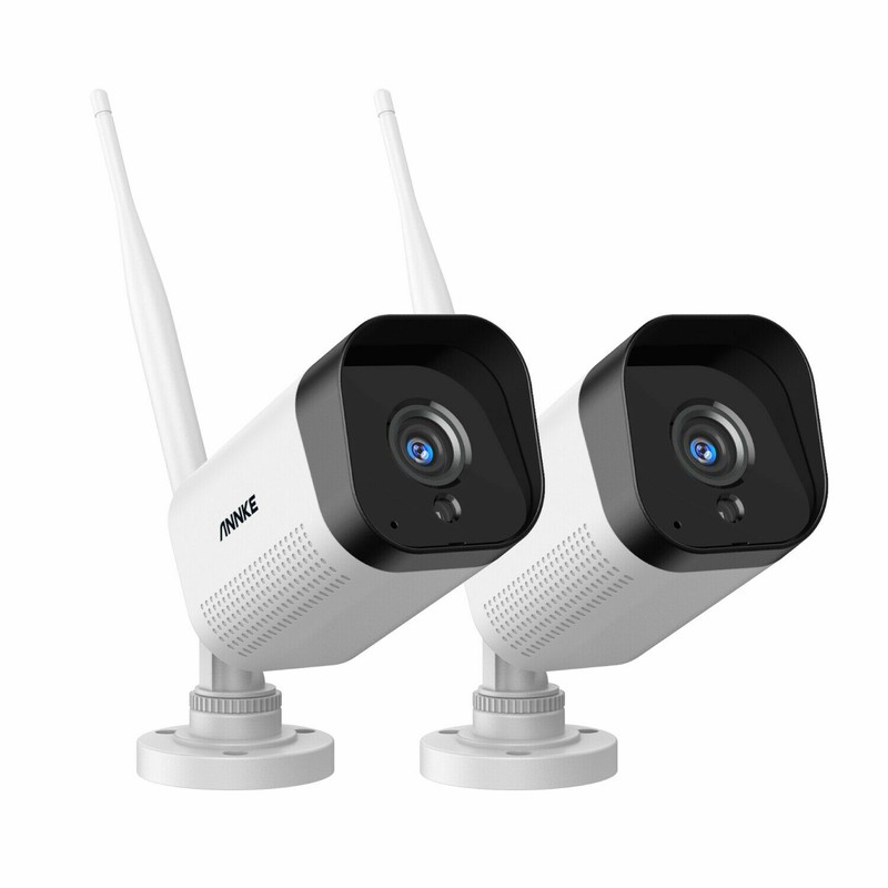 ANNKE 2x 3MP Wireless Outdoor Security IP Camera WIFI Two Way Audio AI Detection