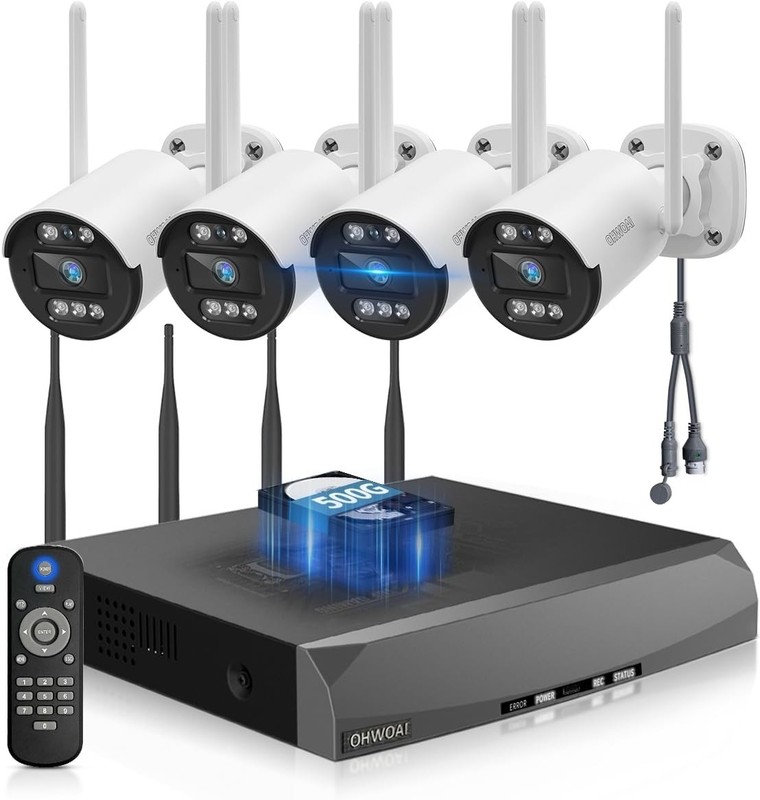 Comprehensive 4-Camera Wireless Security System with 500GB & Smart Detection gallery