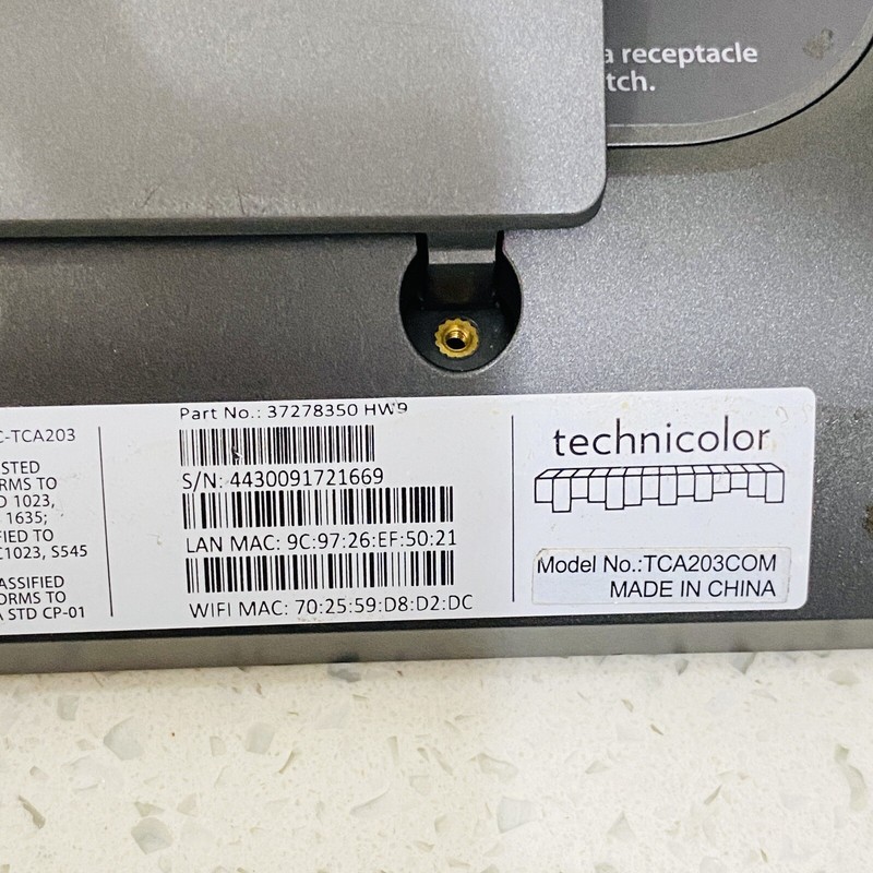 Xfinity Home Touchscreen Controller Model TCA203COM, Battery And Adapter gallery