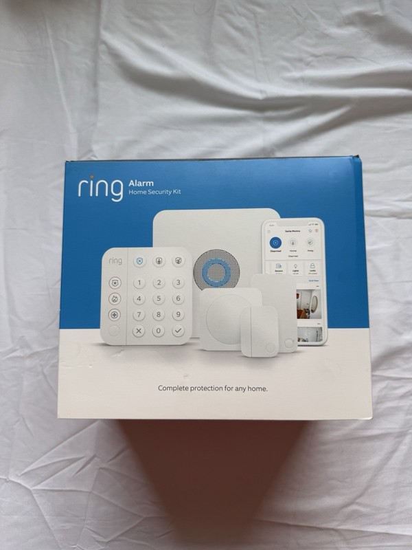 Ring Alarm Home Security System 2nd Gen Alarm Security Kit 5-Piece Alexa Enabled