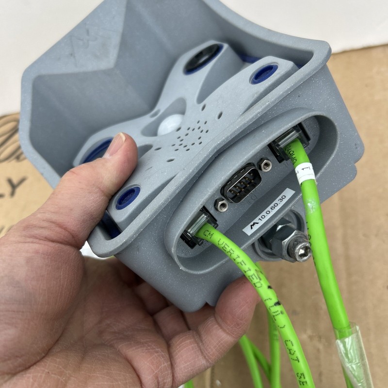 Mobotix Gray X Dual Lens Camera Professional Outdoor W Green Cables gallery