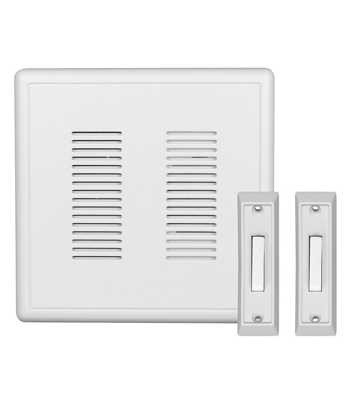 PrimeChime Plus 2 Electric Doorbell Kit – Doorbells for Home – Includes White