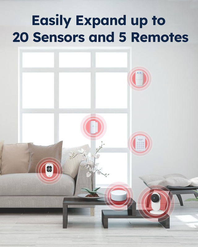 Wifi Door Alarm System, Wireless DIY Smart Home Security System, with Phone APP gallery