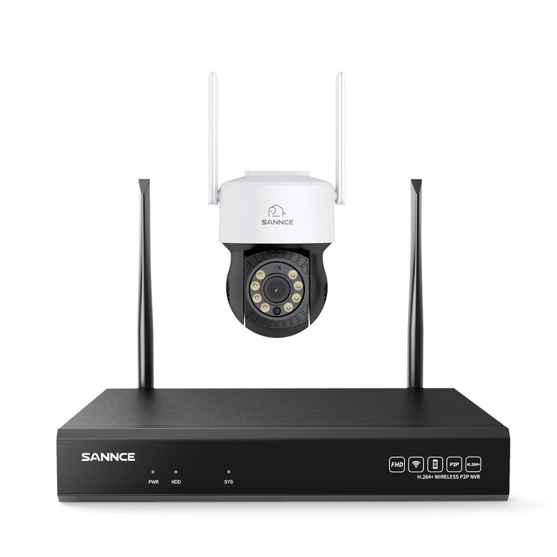 SANNCE 8MP 16CH NVR 5MP PT Color Wireless Security Camera System Twao Way Audio