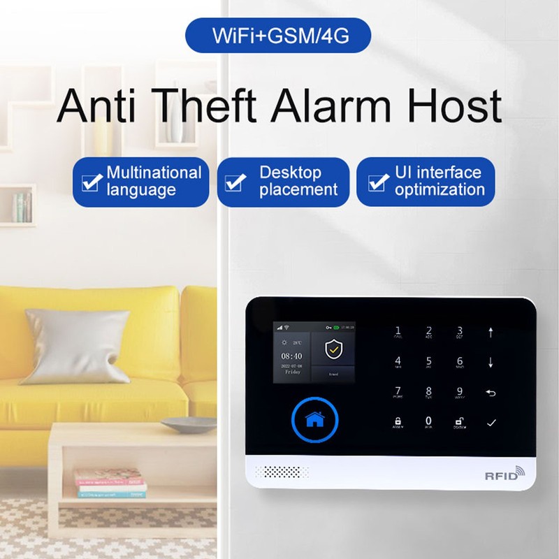Smart Home Alarm System TY APP Control WiFi 4G Wireless Alarm LSQE gallery