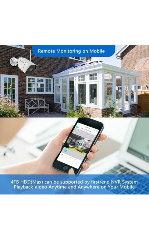 1080P Wireless Security Camera System, Firstrend 8CH Wireless DVR System with 4 gallery