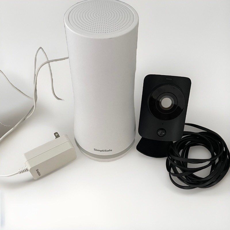SimpliSafe BS3W Base Station – White & Simplisafe 1080p Indoor Security Camera