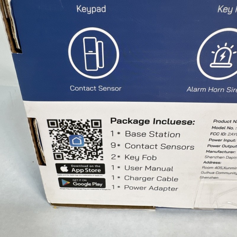 Tolviviov 12 Piece WiFi Home Security Alarm System w/ App Alerts, No Monthly Fee gallery