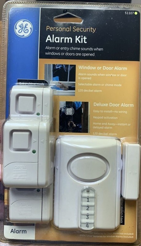 GE Personal Security Alarm Kit 51107 Window or Door Alarm
