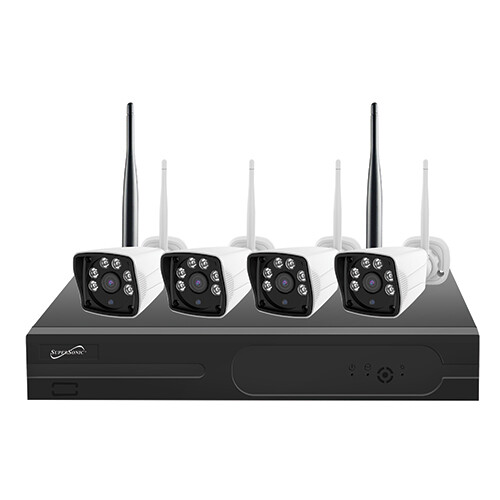 SC-5004NVR 4-Channel Wireless Security Camera System +Full HD(1080P) +1TB Memory