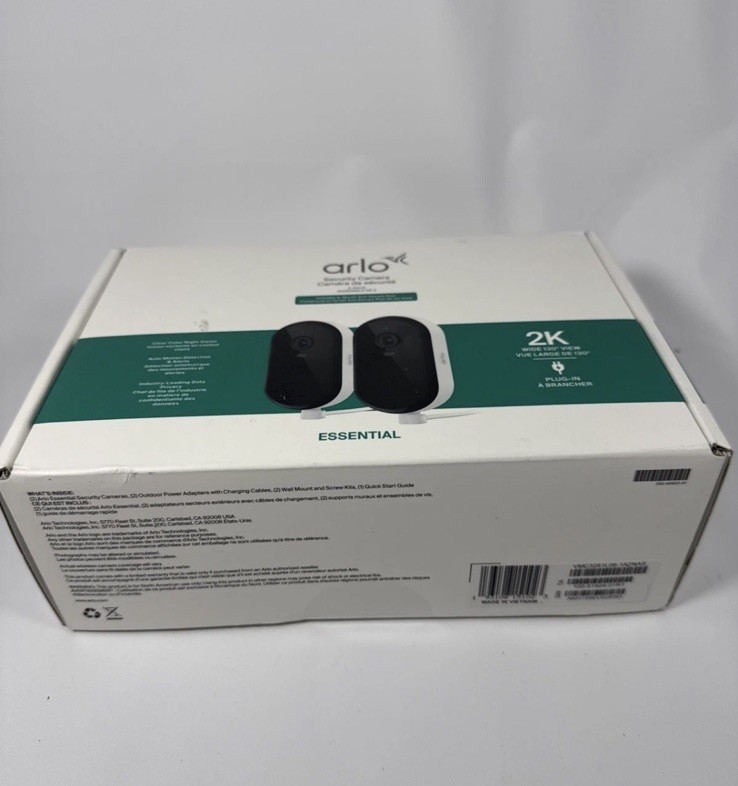 Arlo Essential 2K Outdoor Security Camera System (2-Pack) VMC3080 gallery