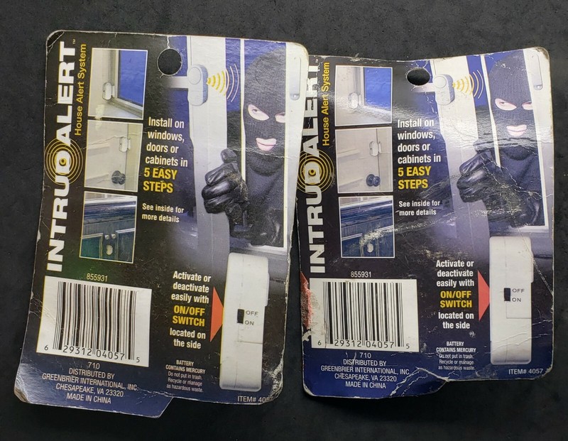 2 INTRUD Alert Intruder or Toddler Home Alarm System (unopened damaged packages) gallery