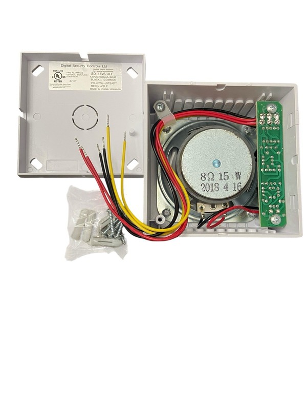 New DSC Electronic Siren SD 15W-ULF 15 Watt Dual Tone Surface Mount Siren gallery