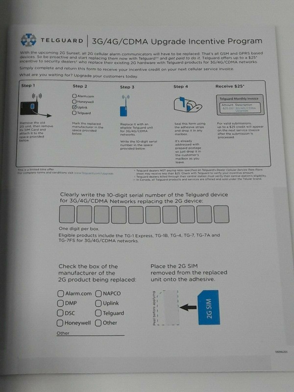 Telguard TG-4 Cellular Alarm Communicator 3G/4G CDMA TG4V0004 gallery