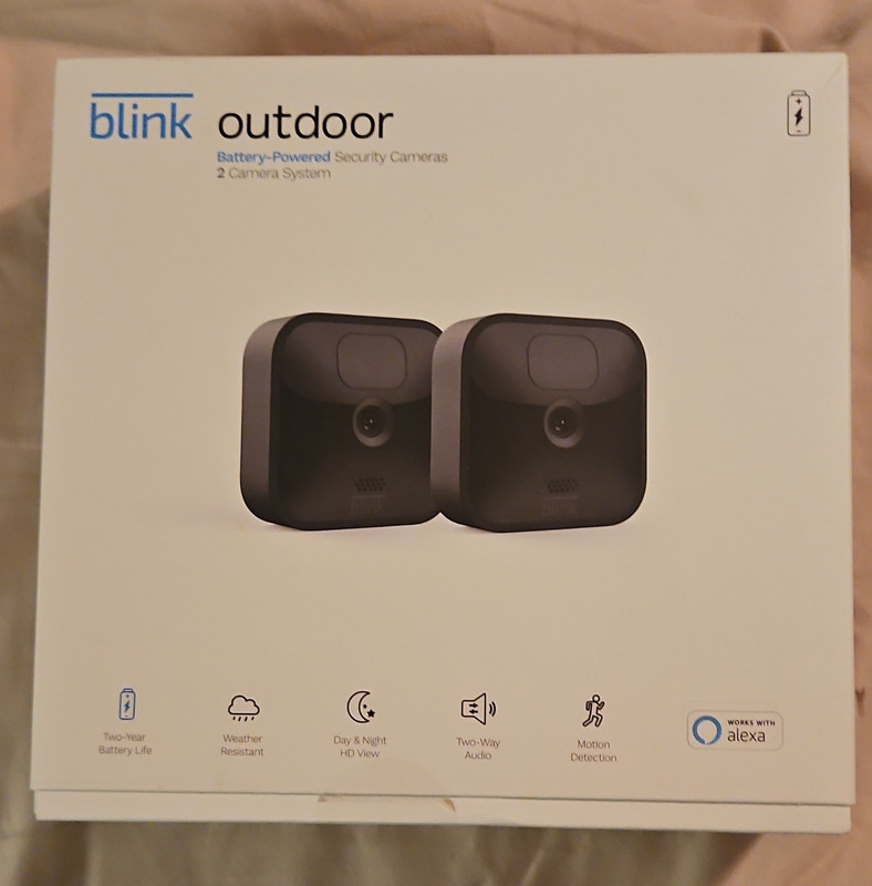 Blink Outdoor 2-Camera Wireless System 1080p Night Vision Two-Way Audio
