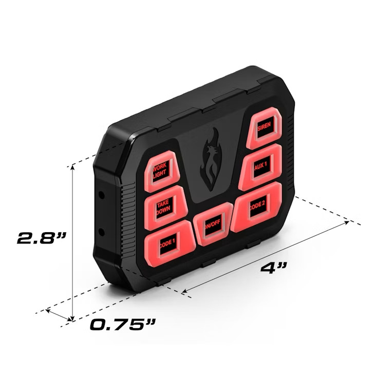 Feniex 4200-Mini Lights & Sirens Controller | 30-Amps | Universal Compatibility