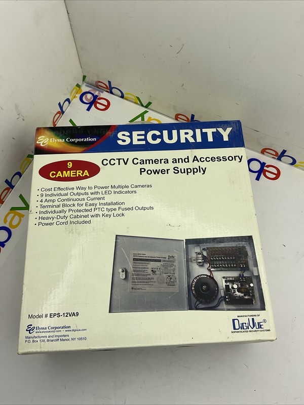 Elyssa corporation EPS-12VA9 CCTV camera and accessory power supply