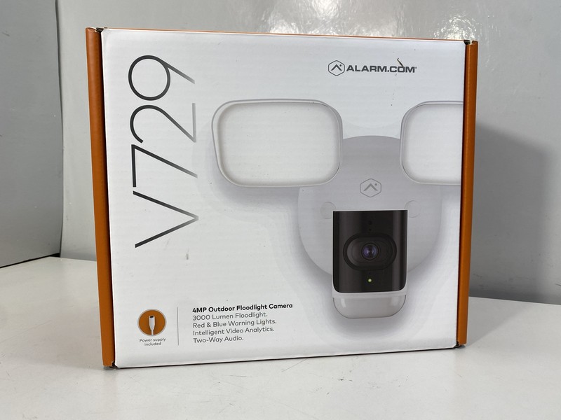 Alarm.com 4MP Outdoor Wi-Fi Floodlight Camera White ADC-V729-V