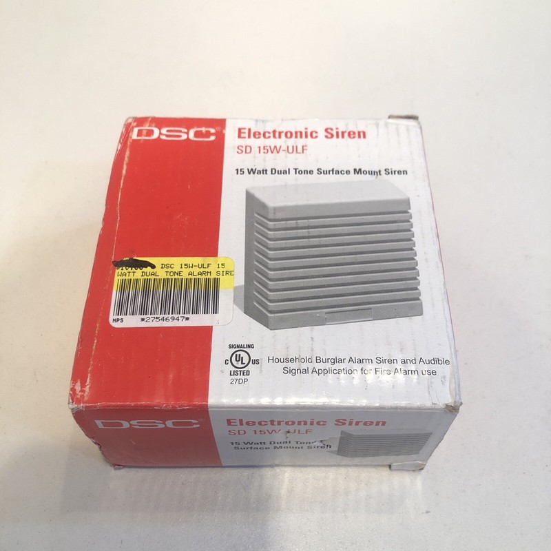 DSC SD 15W-ULF 15-Watt Dual Tone Alarm Siren gallery