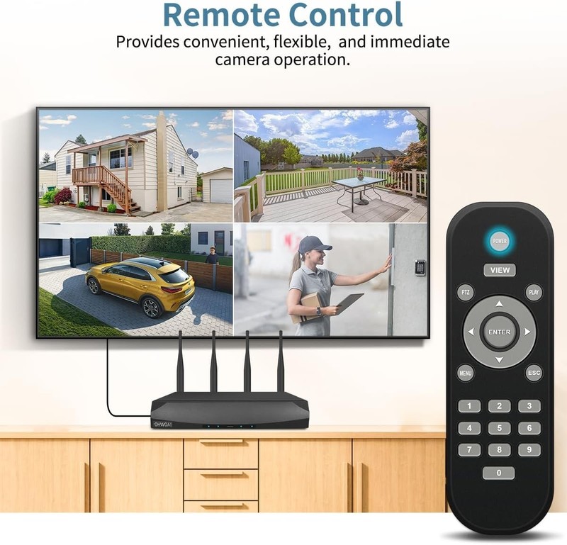 Comprehensive 4-Camera Wireless Security System with 500GB & Smart Detection gallery