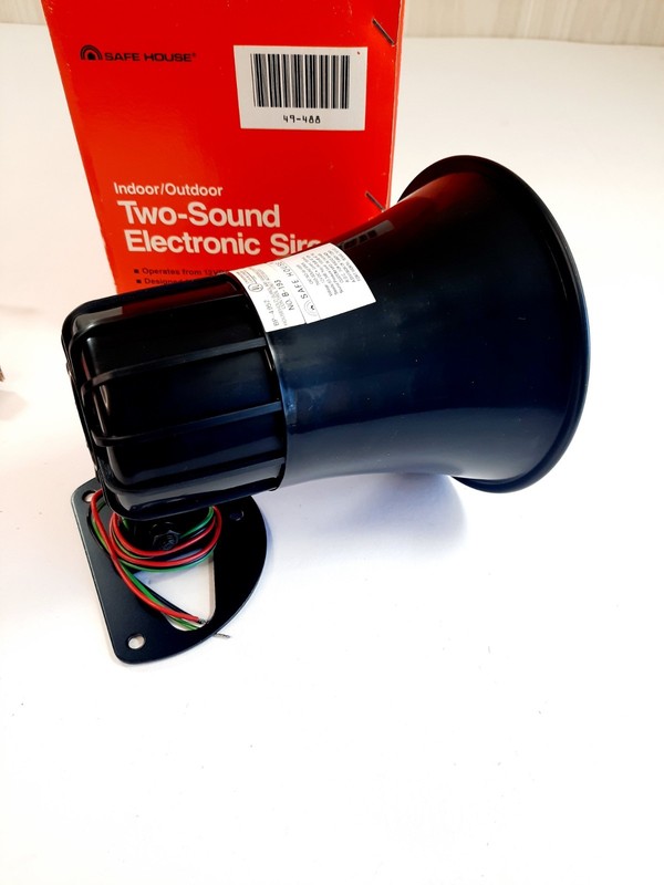 Vtg Safe House 2 Sound Electric Siren Indoor Outdoor Home Alarm System No B-193 gallery