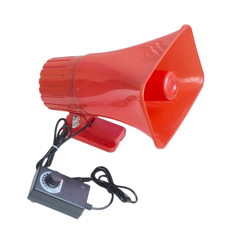 Outdoor Alarm Security Siren, AC110V Red Safety Horn for Public Emergency Ala...