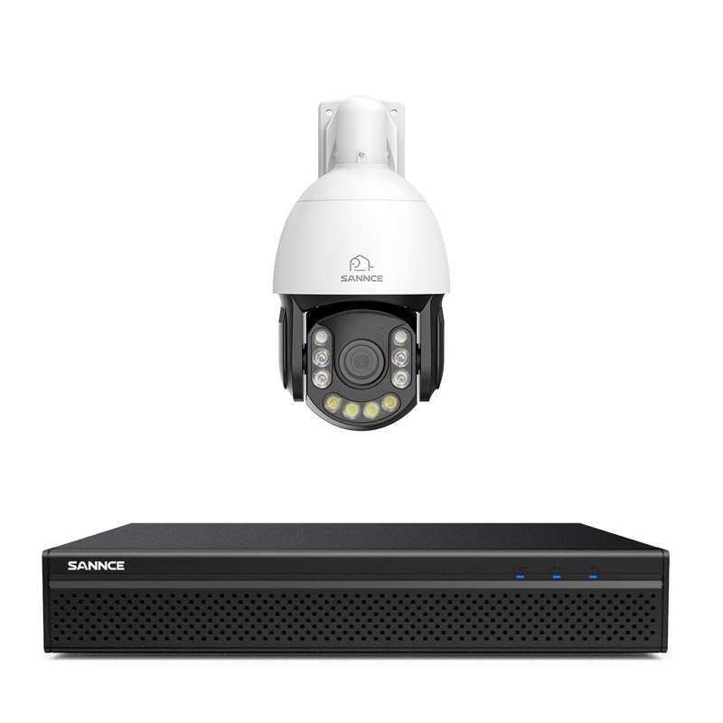 SANNCE 8CH NVR 4K POE 20x Zoom Security Camera System Two Way Audio Color Night