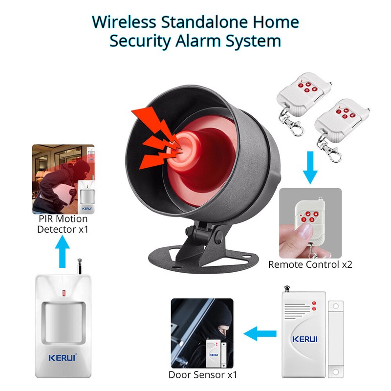 KERUI Wireless Home Shop Alarm Security System Alert Garage Burglar Door Sensor gallery