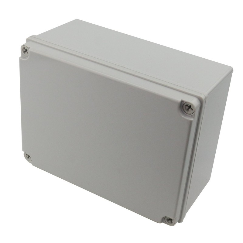 Ogrmar Plastic Dustproof IP65 Junction Box DIY Case 8″x 6″x 4″, Grey
