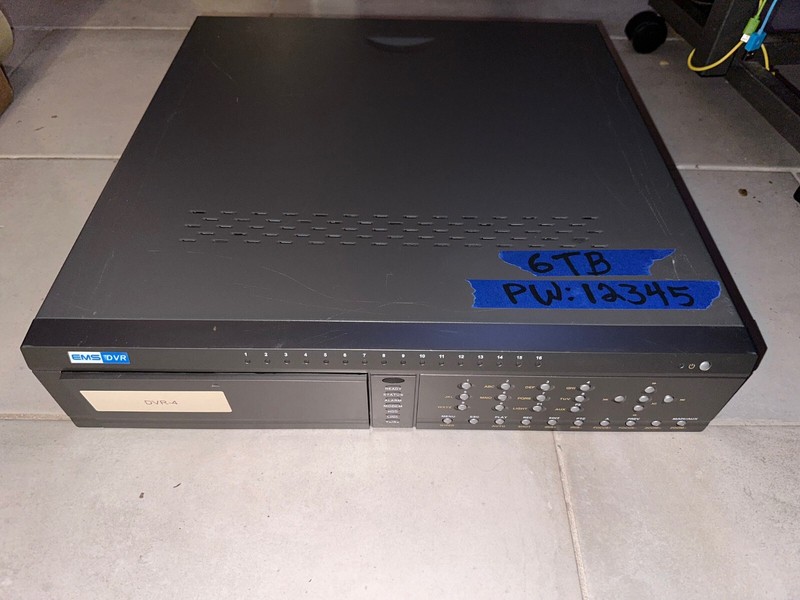 EMS DVR Commercial Security Camera System 6TB 16 Channel DVR V2.1 For Business