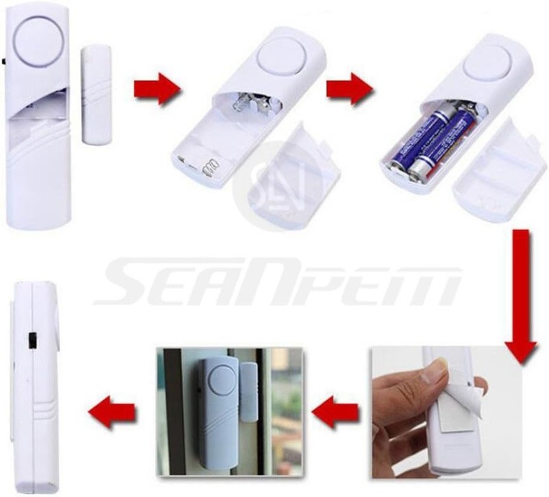 Wireless Magnetic Sensor Home Security Alarm Kit - Easy DIY Installation gallery