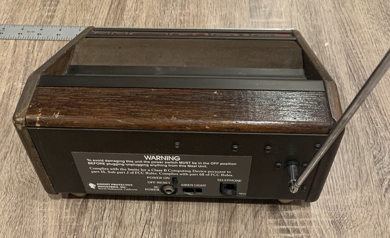 Vintage Security Control Panel - Knight Protective Industries Model 101, Burglar gallery