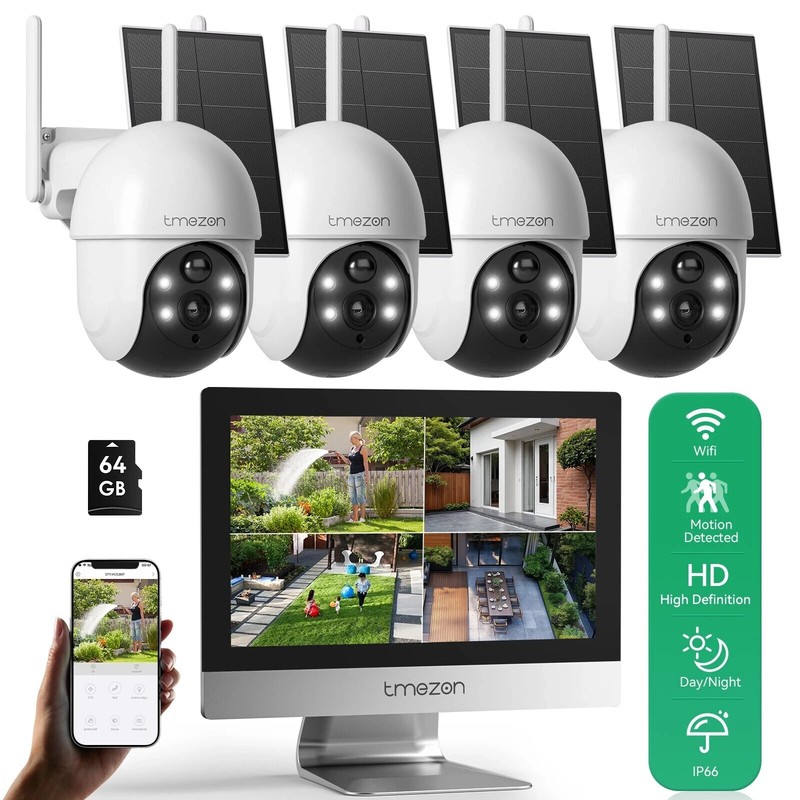 4MP Wireless CCTV Security Camera System 10CH WIFI NVR Monitor for Home Security gallery