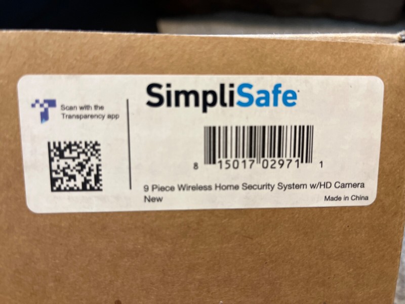 SimpliSafe 9-Piece Wireless Home Security System with HD Camera; UNOPENED; NEW gallery