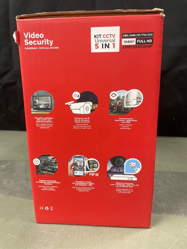 4CH 1080P Wired Security Camera System, AIWIXEN CCTV DVR with 512GB Hard Drive gallery