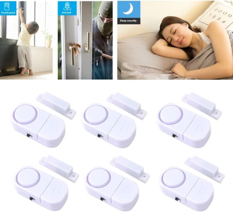 2Pcs Magnetic Sensor Home Window Door Burglar WIRELESS Security ALARM System gallery