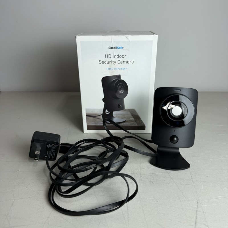 SimpliSafe Simplicam Security HD Camera SSCM1 Black | Open Box