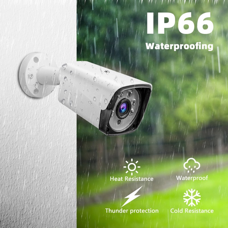 4CH H.265+ 5MP Lite 4K HD CCTV Security Camera System Kit with DVR Home Outdoor` gallery